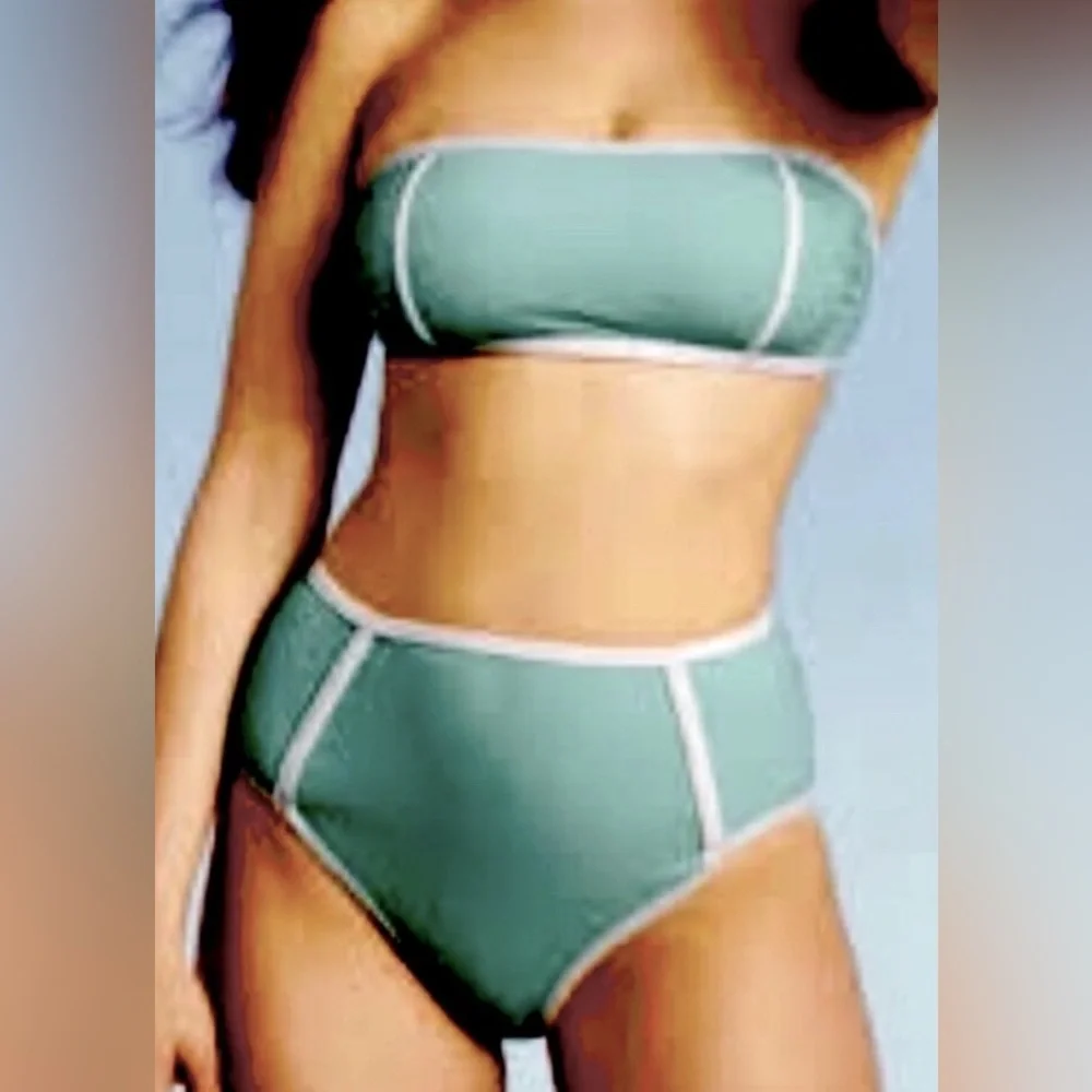NWT [Kona Sol] Bandeau Swimsuit Structured Convertible Bikini Women’s XS, S, XL - Picture 2 of 12